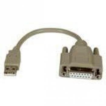 Cable Adaptador USB A a D-Sub 15 Pin (0.2m) - Gris