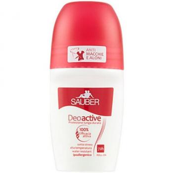 Sauber Desodorante Roll-On Active Sport y Estrés 70 ml - Protección hasta 72 horas, Resistente al agua, Sin alcohol