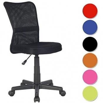 SixBros. Silla de Oficina Silla giratoria Negro - H-298F/2064