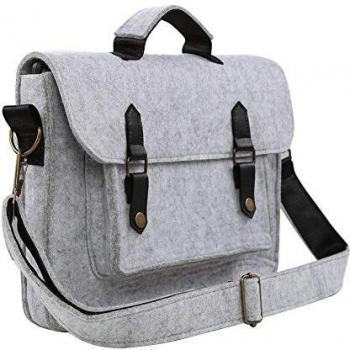 Koolertron 13 - 13,3 pulgadas Funda Bolso de Bandolera de Fieltro Negocios Casual Bolso de la cartera para la mayoría de 13,3 pulgadas Apple MacBook Air, MacBook Pro Retina, Ultrabook, Chromebook y iPad Tablet