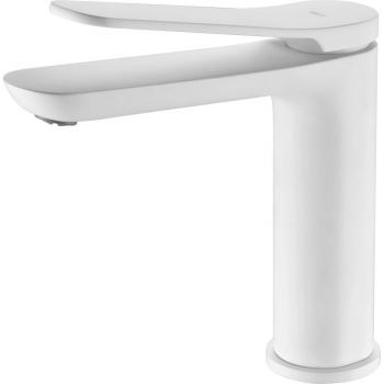 Grifo monomando para lavabo Dinamarca Imex BDR031-1BL blanco mate