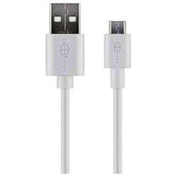 Cable de carga y sincronización USB-A a micro USB, 1 m, rápido, Goobay 77527
