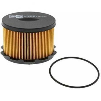 Filtro de combustible CHAMPION CFF100250, compatible con múltiples vehículos, diseñado para proporcionar un flujo óptimo de combustible y filtrar impurezas, fabricado con materiales de alta calidad para garantizar durabilidad y rendimiento