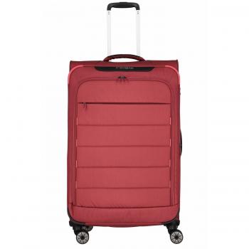 Travelite Skaii Expandable Lightweight 4-Wheel Luggage Red 78cm