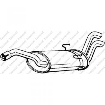 Silenciador trasero BOSAL 190297