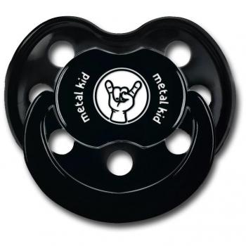 Chupete Bebé Fun de Metal Kids - Negro