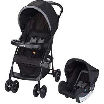 Safety 1912666000 1St Taly 2 en 1 Black Chic - Silla de Paseo con Portabebés, Color Negro
