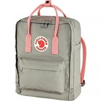Fjallraven Kanken Classic Unisex Backpack - Fog/Pink, 16 Liters, One Size