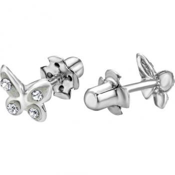 Time Road Pendientes Mariposa WS00793 de Plata para Mujer