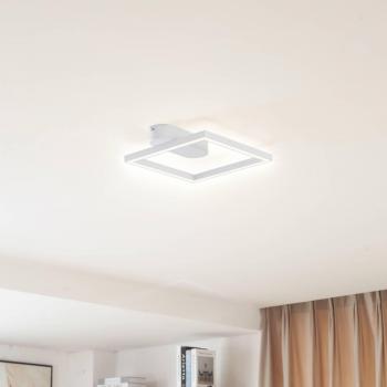 Plafón LED Yulla de Aluminio Blanco para Sala y Comedor - Lindby