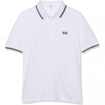 BOSS Polo Manches Courtes, Blanco