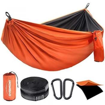 OVERMONT Hamaca Camping Viaje Dobles Capas Máx 400kg Capacidad de Carga