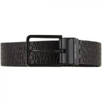 Armani Exchange Black Belts for Men, ONE SIZE