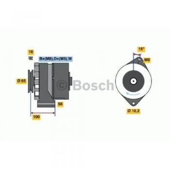 Alternador Bosch 0 986 036 790 - 90A 14V para Volkswagen Transporter