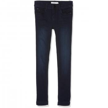 NAME IT Nkfpolly Dnmcarlia 3088 Pant Camp, Jeans para Niñas, Azul