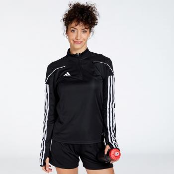 Camiseta de fútbol adidas Tiro 23 mujer, chaqueta Tiro23l TR, sudadera Tiro23 negra (M), deportivo, multideporte, poliéster reciclado, sostenible