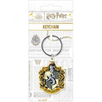 Llavero metálico Harry Potter Hufflepuff amarillo/negro One Size