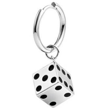 Pendiente Aro The Game en Plata 925 y Metal Sin Níquel con Cierre Clic