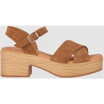 Chika10 Leather HACHI 01 Sandalia Plataforma Cuero/Tan