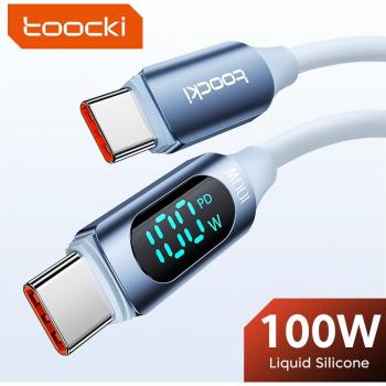 Toocki 100W PD Fast Charging USB C to USB C Display Cable