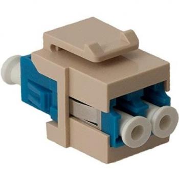 ICC MODULE, FIBER OPTIC, LC, DUPLEX, IVORY