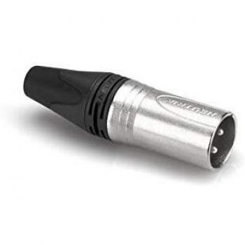 Neutrik NC3MXX Male 3 Pin XLR Microphone Solder Line Plug Silver