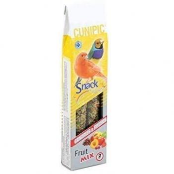 Cunipic - Cunipic Snack Deluxe Barritas para Canarios y Diamantes - 2065 - Frutas Mix, 2 Barritas