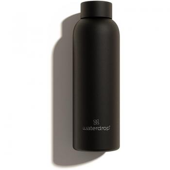 Waterdrop Thermo Steel Black Matt 600ml Water Bottle