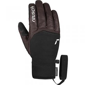 Guantes Reusch Lleon R-TEX® XT con Primaloft, Marrón/Negro, Talla 7.5 para Hombre