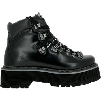 Botines de piel unisex Art 0910 CITY BLACK/ ART ALPINE con cierre de cordones en color negro