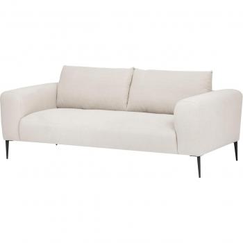 Sofá 3 plazas Moira - lino beige - 220x97x86cm - Atmosphera créateur d'intérieur / Clau&Chloe