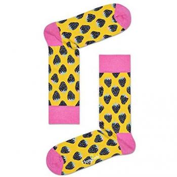 Happy Socks - Medias de fútbol - para hombre Multicolor Strawberry Yellow