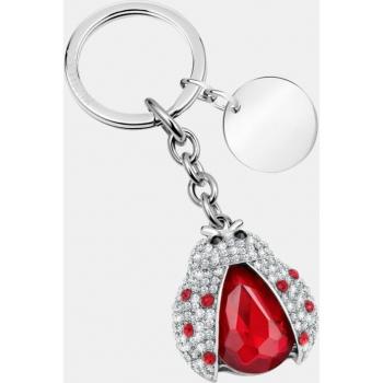 Morellato Llavero Magic Ladybug de acero y cristal