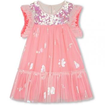 Vestido de niña Billieblush de tul con lentejuelas U20173