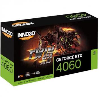 Tarjeta Gráfica INNO3D RTX 4060 Twin X2 8 GB GDDR6 Nighthawk