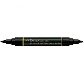 Faber-Castell Albrecht Durer Marcador de Acuarela de Doble Punta, Negro