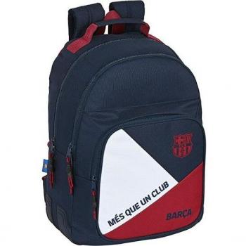 Mochila Escolar Adaptable a Carro F.C. Barcelona Corporativa Azul y Granate (32 x 42 x 15 cm) - Safta
