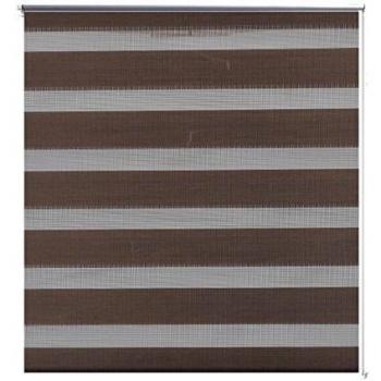 Estor enrollable marrón tamiz 40 x 100 cm cortina de ventana protección visual