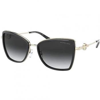 Michael Kors Corsica MK1067B Sunglasses, Gold-Black, Female, Size: 55 MM