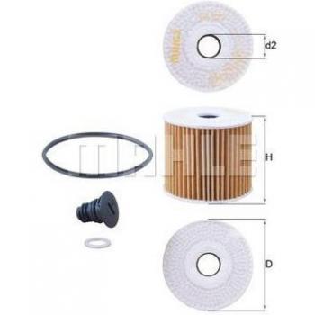 Filtro de aceite OX 1077D MAHLE