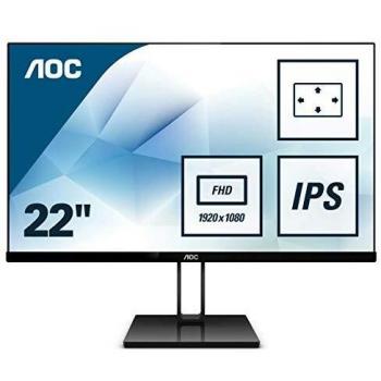 AOC Monitor 22V2Q – 22 Full HD, 75Hz, IPS, FreeSync, 1920x1080, 250 cd/m, HDMI 1x1.4, Displayport 1x1.2
