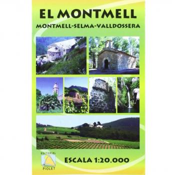 El Montmell, mapa excursionista. Escala 1:20.000. Editorial Piolet.