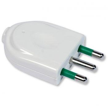 Enchufe 2p + t 16 a blanco