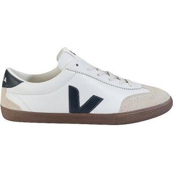 Men's Veja Volley Leather Trainer White/Nautico/Bark - Size: 8