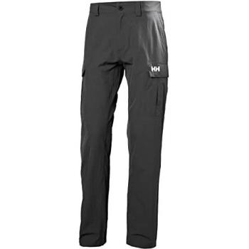 Pantalones Helly Hansen Qd Cargo Gris para Hombre, Secado Rápido, Talla 40, Ébano
