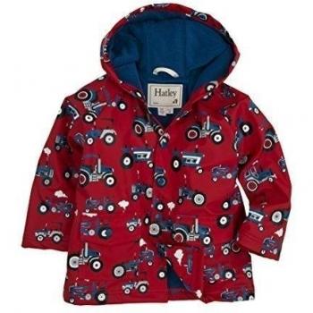 Hatley Boys Rain Coat - Farm Tractors-Chubasquero Niños,