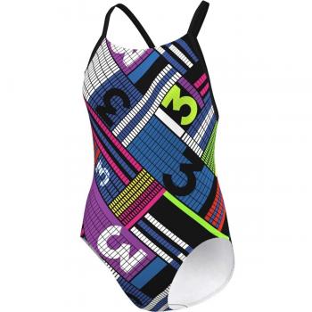 adidas Infinitex Club Line Pulse + – Bañador Niña, Negro