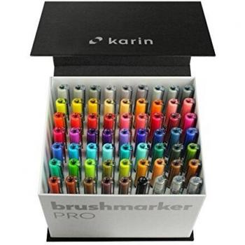 Pack 60 rotuladores lettering +3 blenders Brushmarker pro Karin