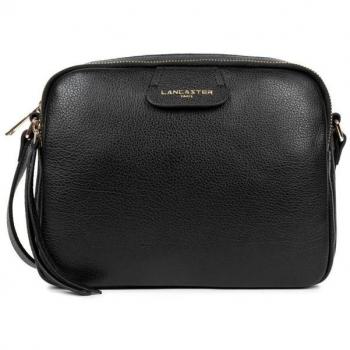 Lancaster Dune Black Leather Crossbody Bag