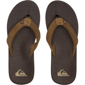 Sandalias Quiksilver Carver Suede Core para hombre en color marrón